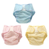 Baby Newborn Summer Mesh Breathable Ice Silk Cotton Diaper Reusable Nappy Cover Adjustable Double Breasted Sanitary Diaper