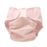 Baby Newborn Summer Mesh Breathable Ice Silk Cotton Diaper Reusable Nappy Cover Adjustable Double Breasted Sanitary Diaper