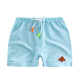 Baby shorts bamboo cotton pure color boy shorts summer new children's pants boys and girls beach pants