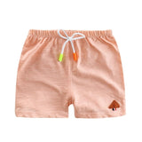 Baby shorts bamboo cotton pure color boy shorts summer new children's pants boys and girls beach pants