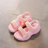 HaoChengJiaDe Summer Children's Beach Shoes Kids Flats Soft Anti-slippery Size 21-30 Footwear Shoes Kids Sandals For Boys Girls