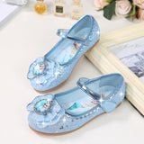 HaoChengJiaDe Kids Girls Wedding Dress Shoes Children Princess Shoes Bowtie Purple Leather Shoes For Girls Casual Shoes Flat