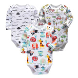 Baby Bodysuit 3pieces/lot Autumn Newborn 100% Cotton Body Baby Long Sleeve Underwear Infant Boys and Girls Pajamas Clothing