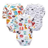 Baby Bodysuit 3pieces/lot Autumn Newborn 100% Cotton Body Baby Long Sleeve Underwear Infant Boys and Girls Pajamas Clothing