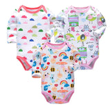 Baby Bodysuit 3pieces/lot Autumn Newborn 100% Cotton Body Baby Long Sleeve Underwear Infant Boys and Girls Pajamas Clothing