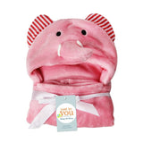 Lovely fleece baby bath towel cute animal shape kid hooded baby towel bathrobe cloak baby receiving blanket neonatal hold to be