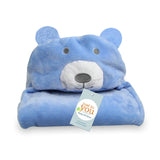 Lovely fleece baby bath towel cute animal shape kid hooded baby towel bathrobe cloak baby receiving blanket neonatal hold to be