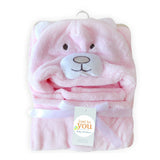 Lovely fleece baby bath towel cute animal shape kid hooded baby towel bathrobe cloak baby receiving blanket neonatal hold to be