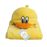 Lovely fleece baby bath towel cute animal shape kid hooded baby towel bathrobe cloak baby receiving blanket neonatal hold to be